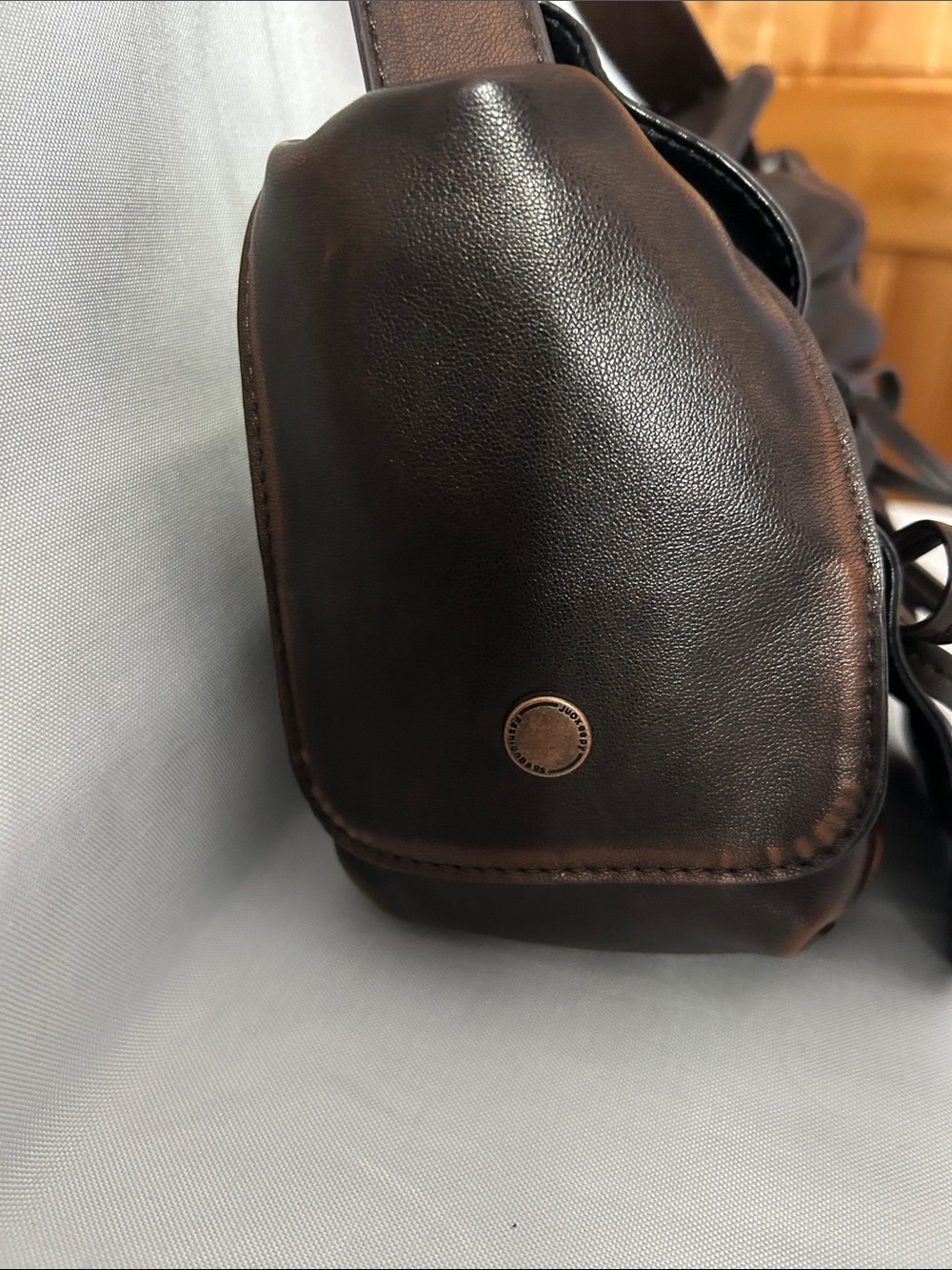 Designer Handbag  Multipocket Bag Y2K  Bow Bag with Washed Finish Vintage Hobo - Picture 3 of 15
